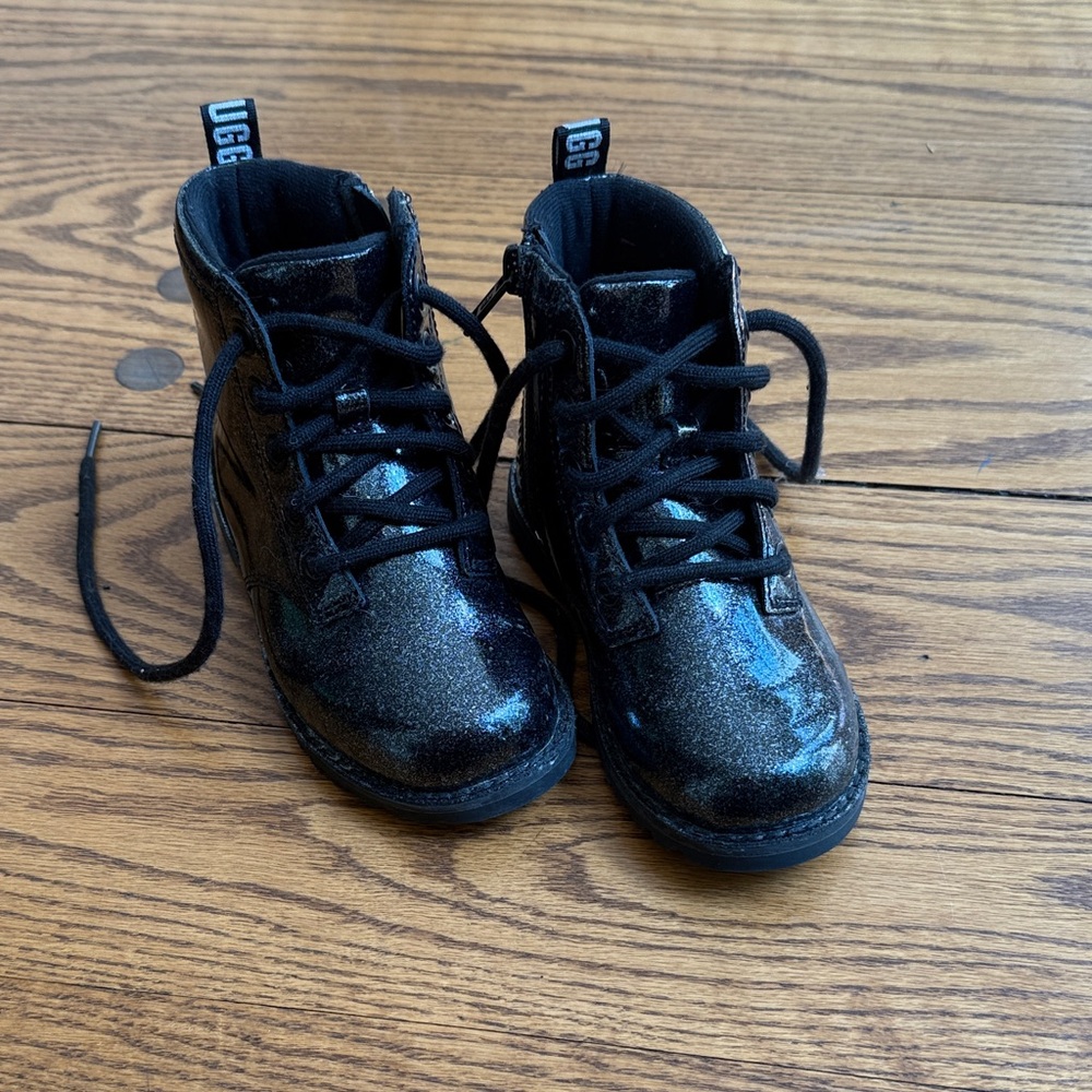 UGG Kids Sparkly Black Boots